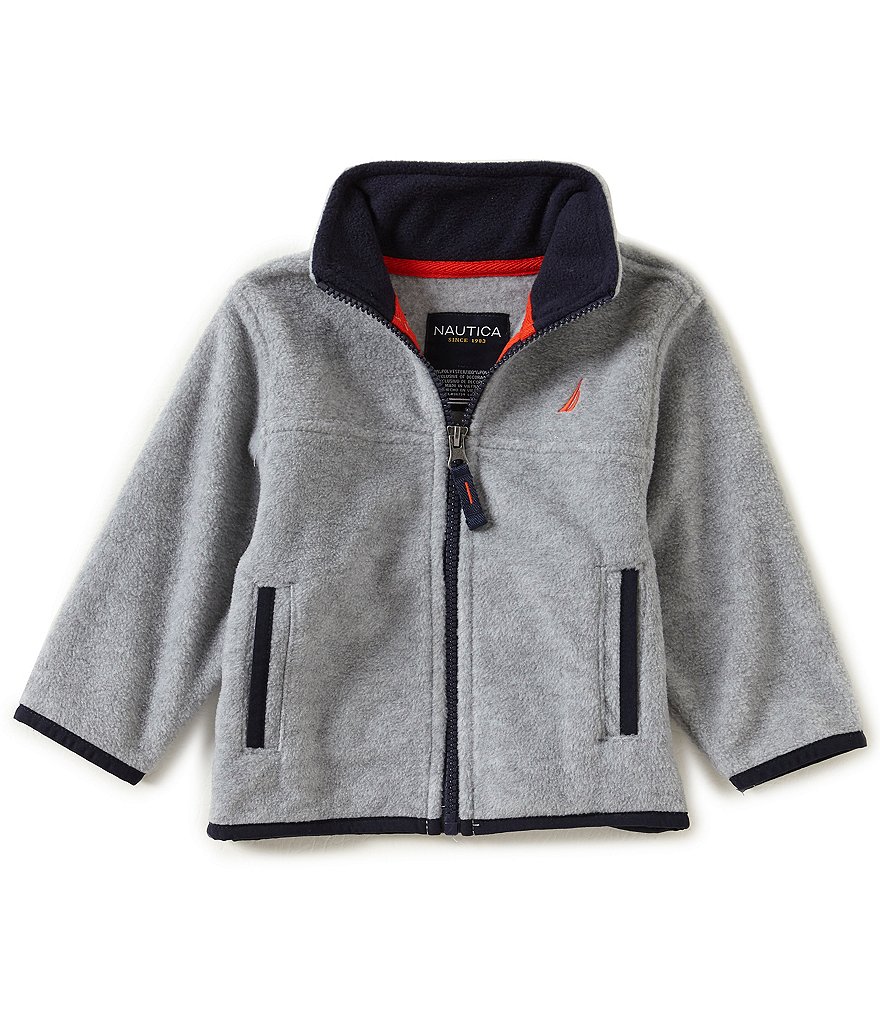 Nautica Baby Boys 12-24 Months Zip-Front Sweater