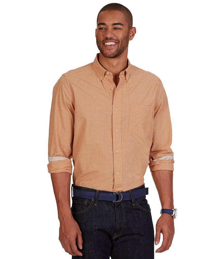 Nautica Classic-Fit Mini-Plaid Shirt