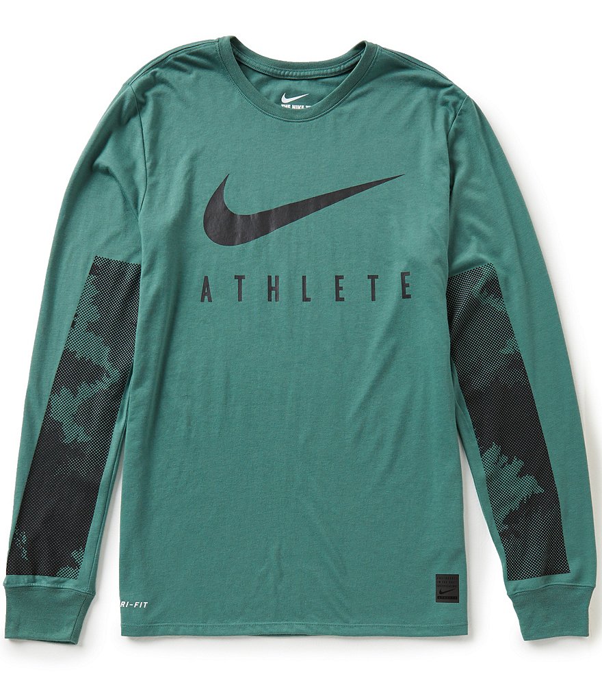Nike Dri-FIT Camo Burnout Long-Sleeve Training Tee