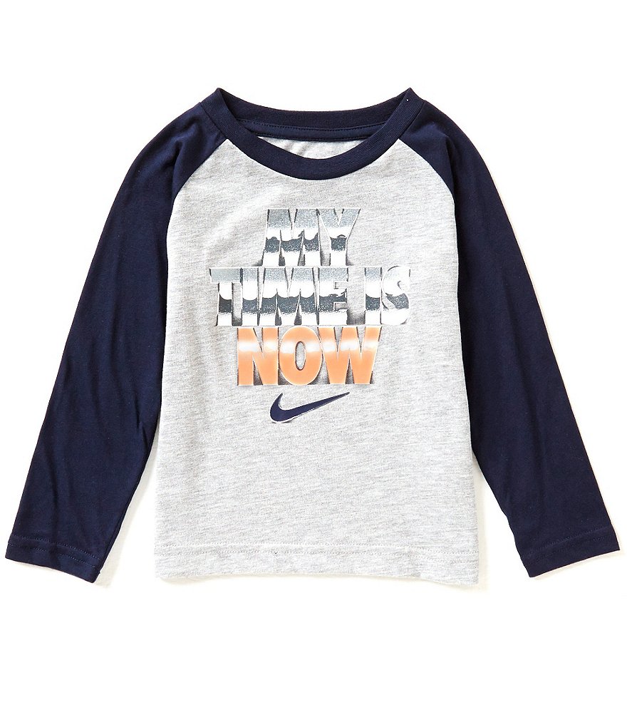 Nike Little Boys 2T-7 My Time Is Now Long-Sleeve Shirt