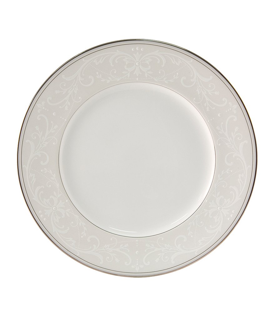 Nikko Pearl Symphony Scroll Bone China Dinner Plate