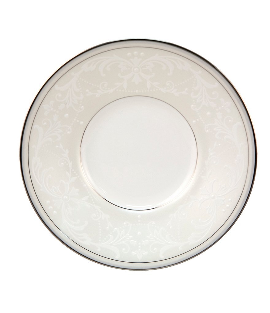Nikko Pearl Symphony Scroll Bone China Saucer