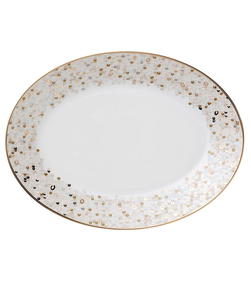 Nikko Spangles Shimmering Bone China Platter