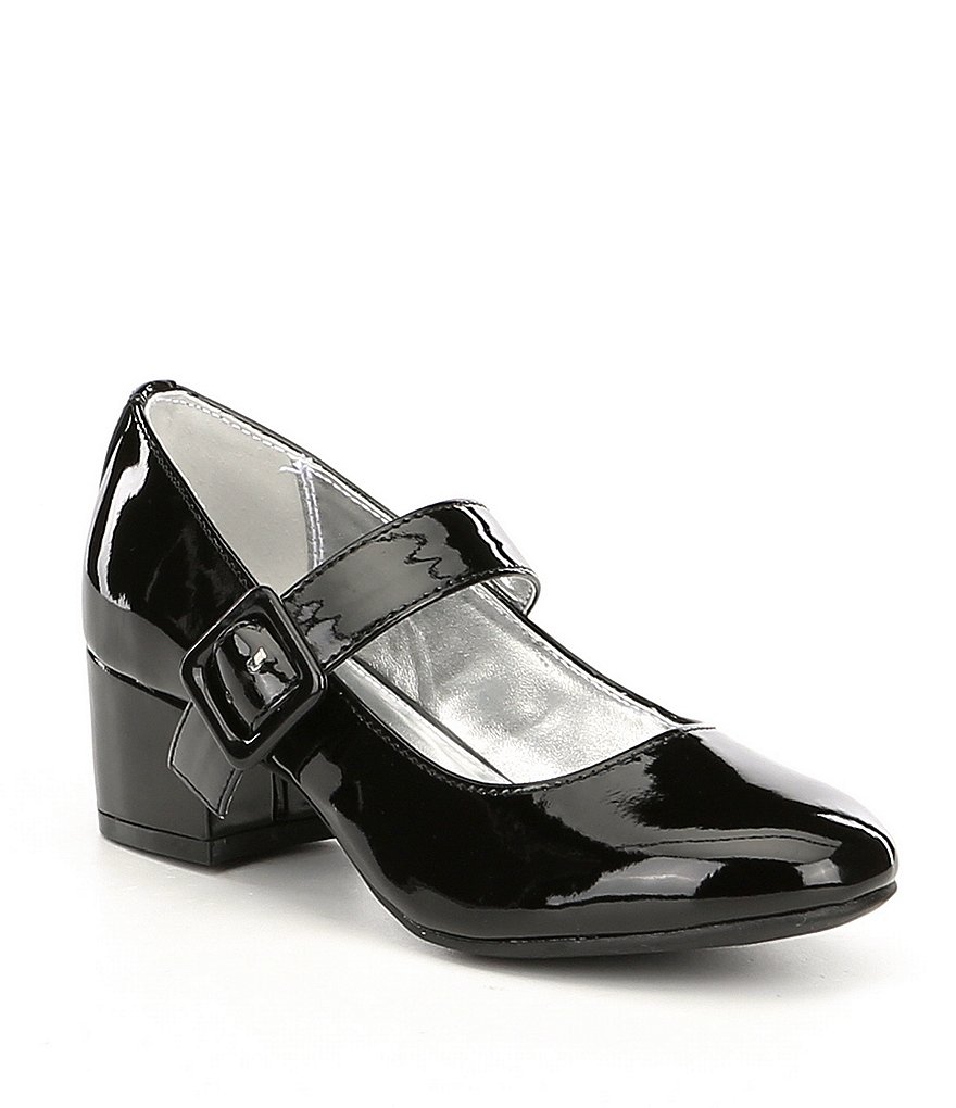 Nina Girls' Juli Patent Block Heel Mary Janes