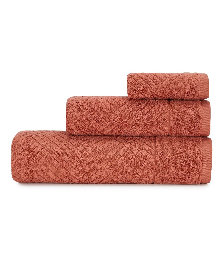 Noble Excellence Plaza Herringbone Jacquard Bath Towels
