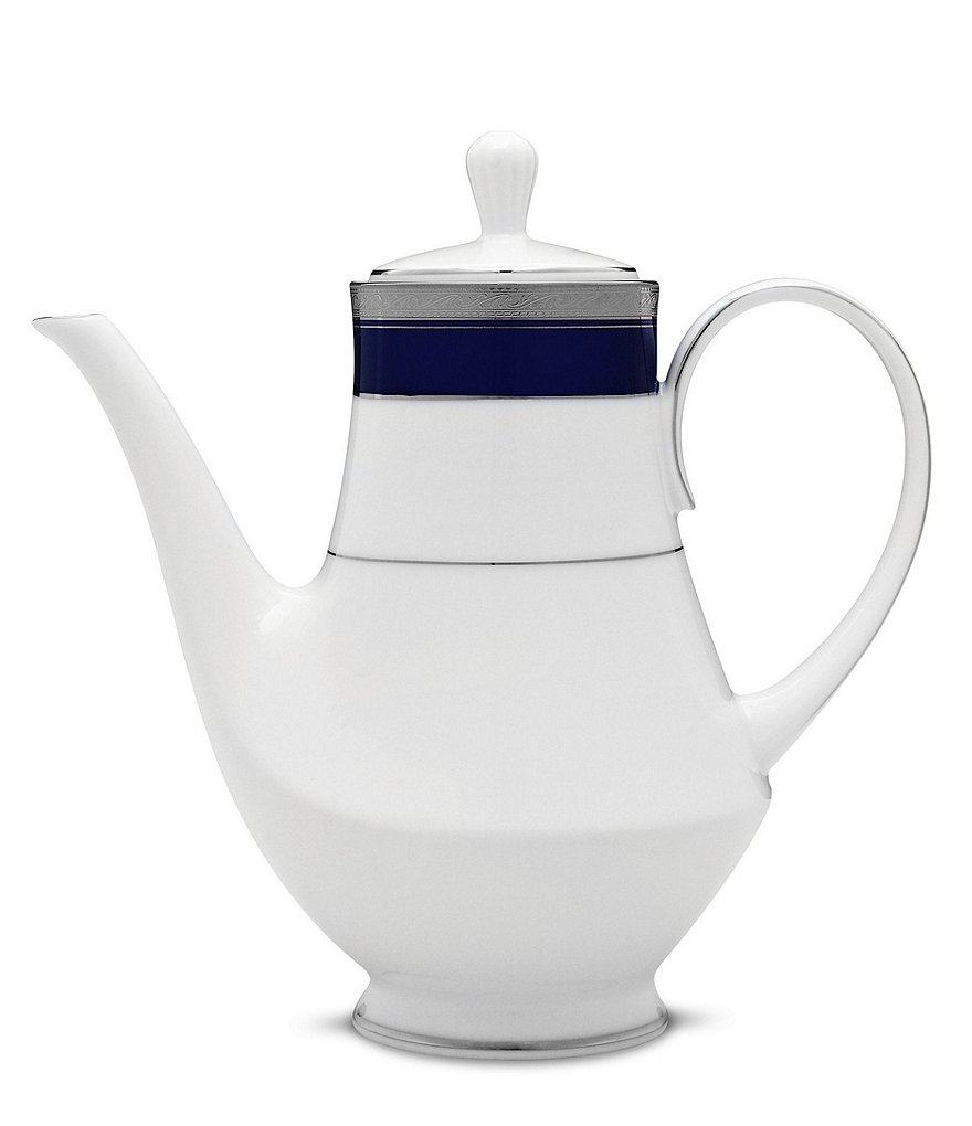 Noritake Crestwood Cobalt Platinum Porcelain Coffeepot