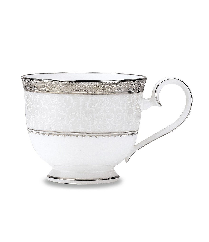 Noritake Odessa Floral Platinum Bone China Cup