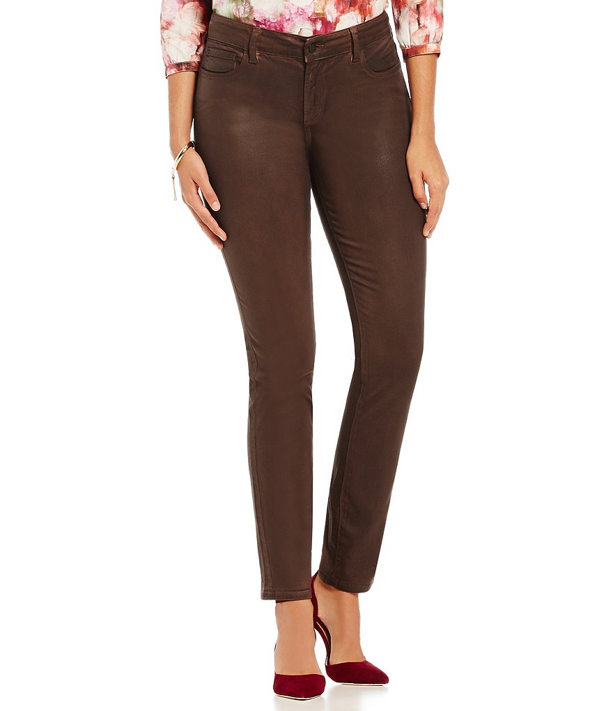 NYDJ Alina Faux-Leather Coating 5-Pocket Legging