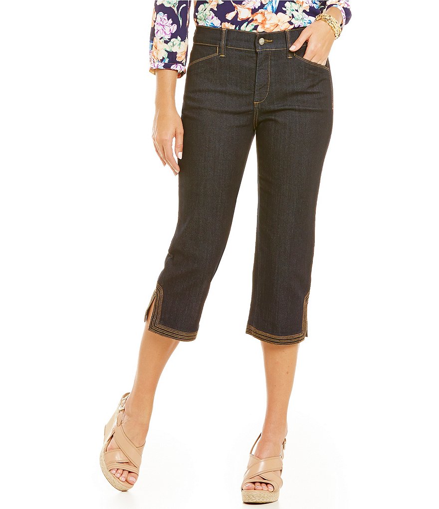 NYDJ Ariel Crop Jeans with Contrast Stitch