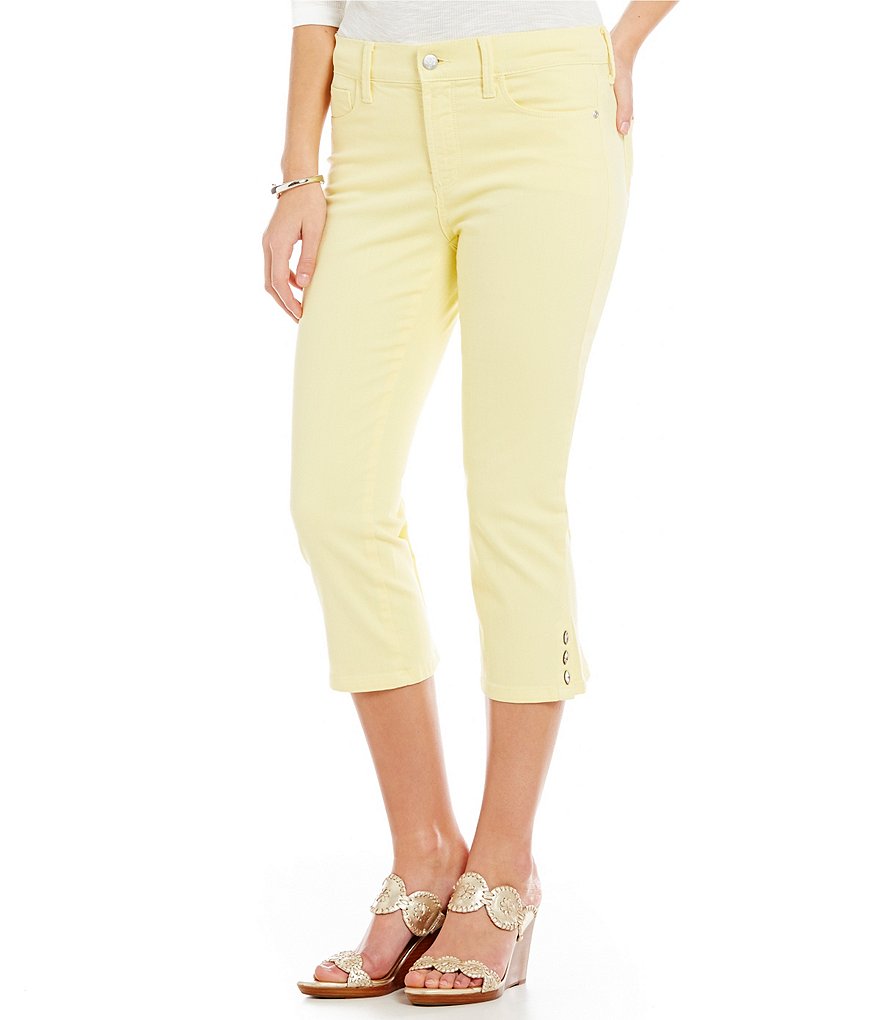 NYDJ Ariel Novelty Rivet Trim Crop Jeans