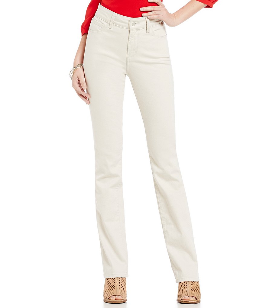NYDJ Marilyn 5-Pocket Solid Straight Leg Jeans