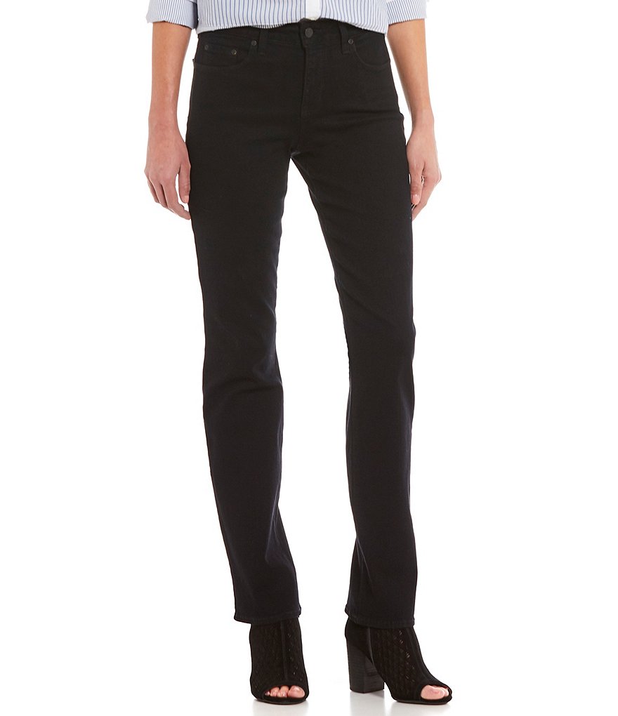 NYDJ Marilyn Straight Leg Bling Pocket Jeans