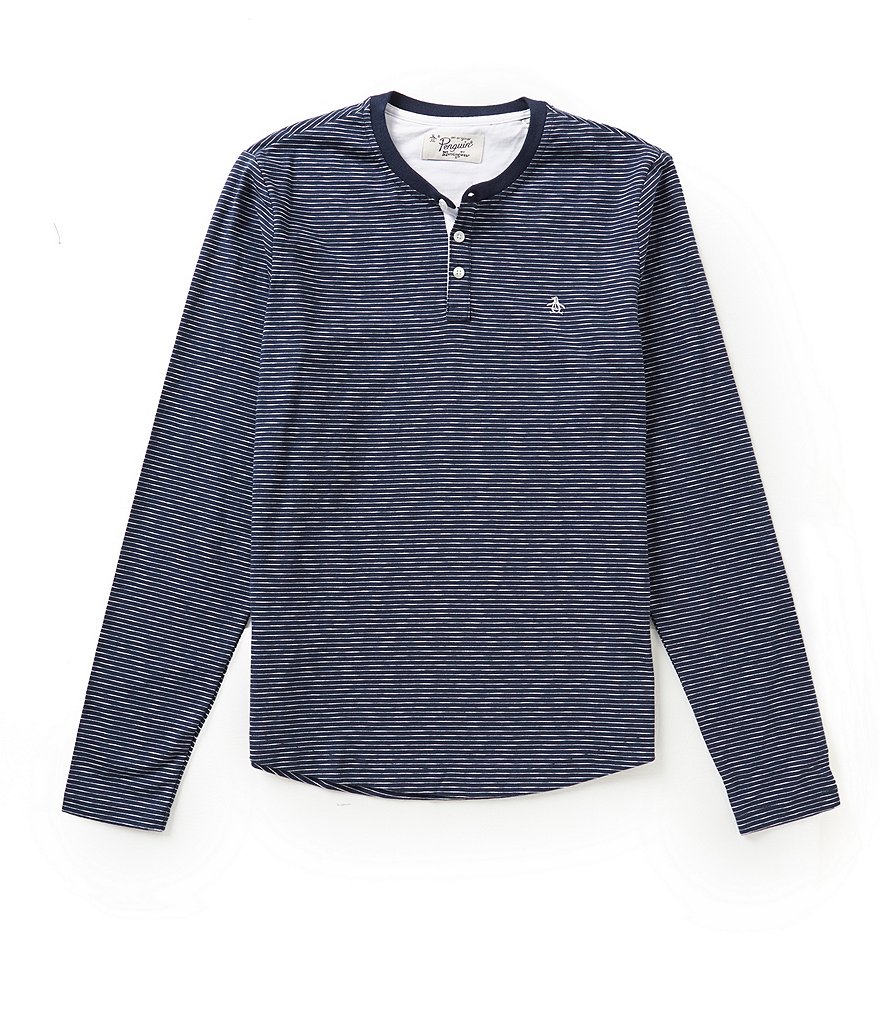 Original Penguin Long-Sleeve Feeder Striped Henley