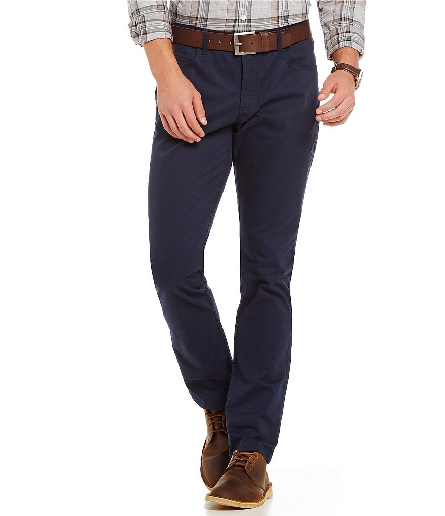 Original Penguin Slim-Fit Flat-Front Stretch 5-Pocket Chino Pants