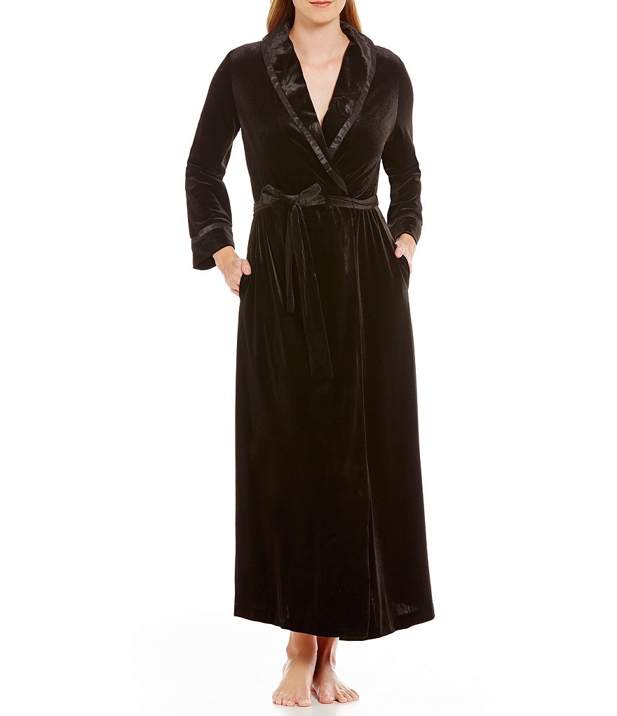 Oscar de la Renta Velvet Long Robe