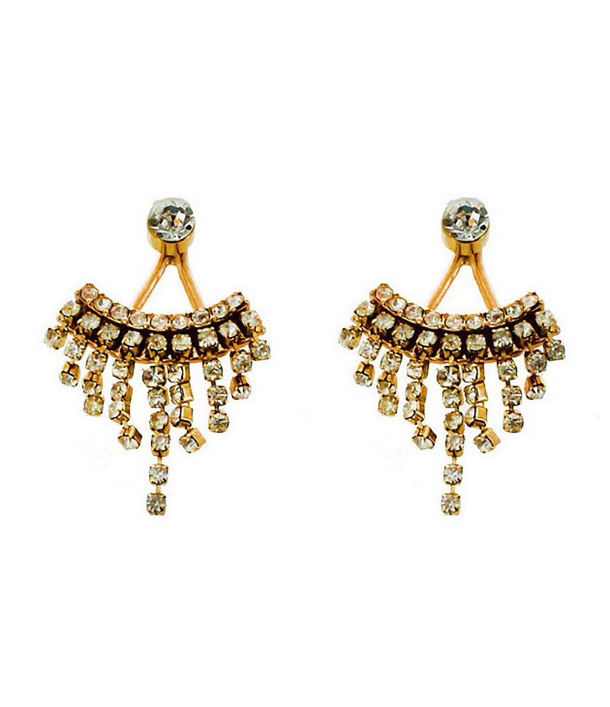Panacea Pavé Crystal Front/Back Earrings
