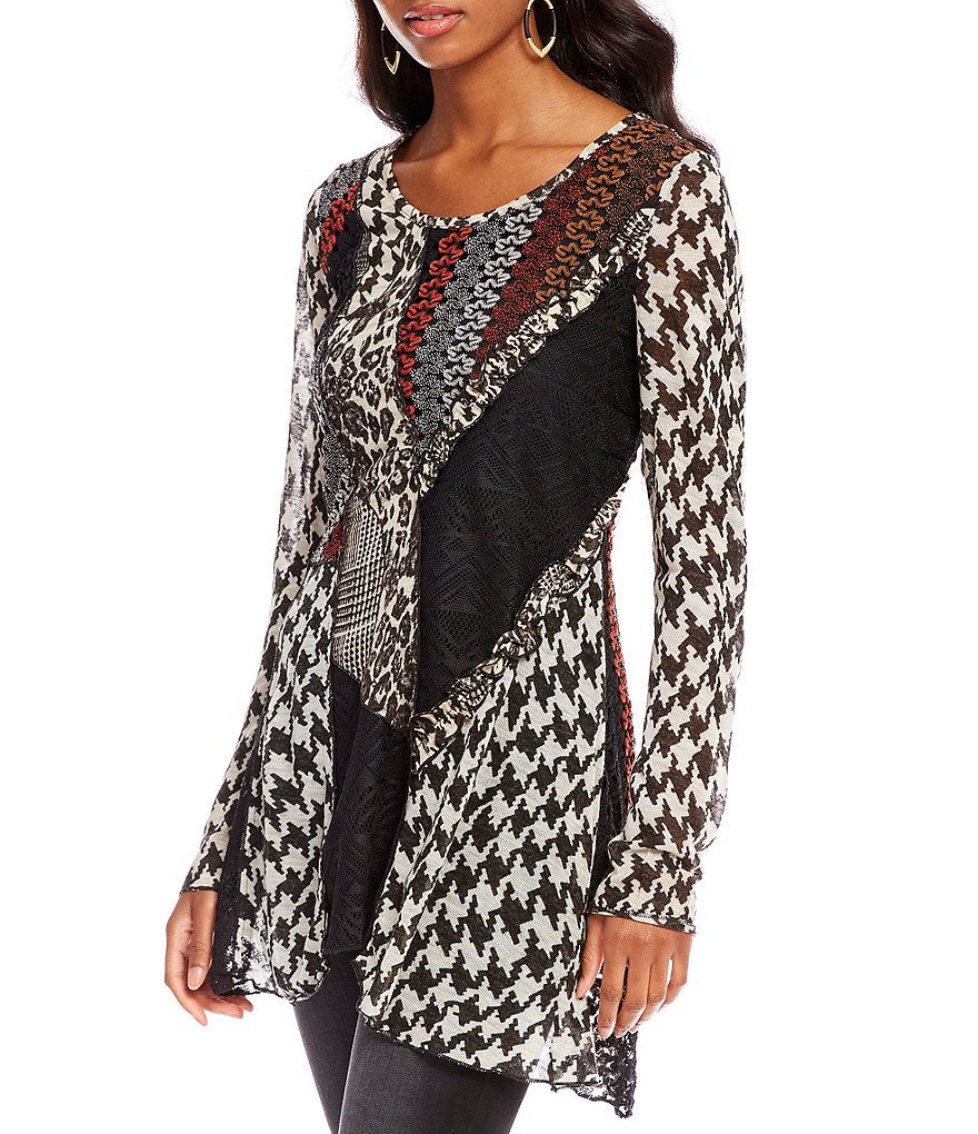 Paris Hues Mixed Printed Tunic
