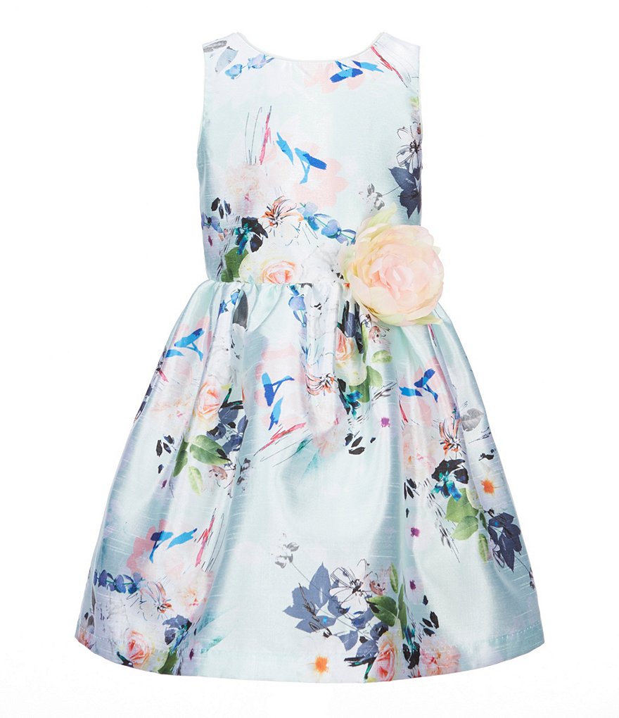 Pastourelle by Pippa & Julie Little Girls 2T-6X Floral-Applique Dress