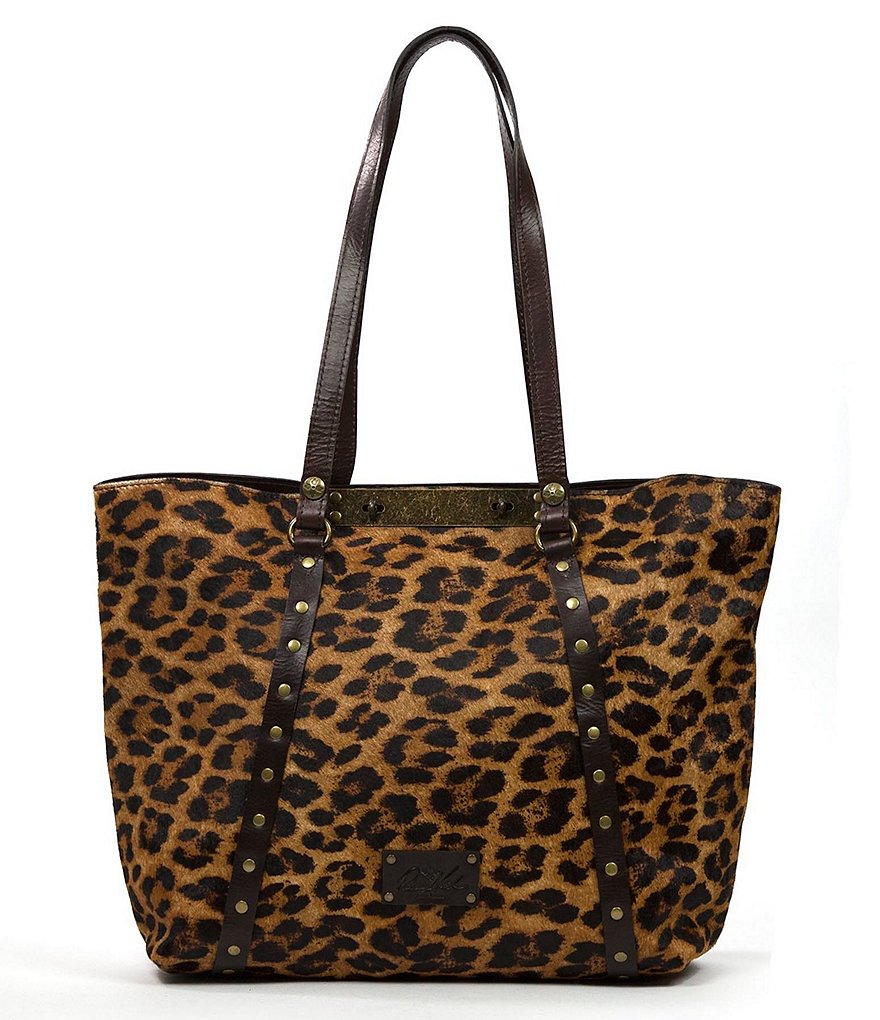 Patricia Nash Benvenuto Leopard-Print Haircalf Tote