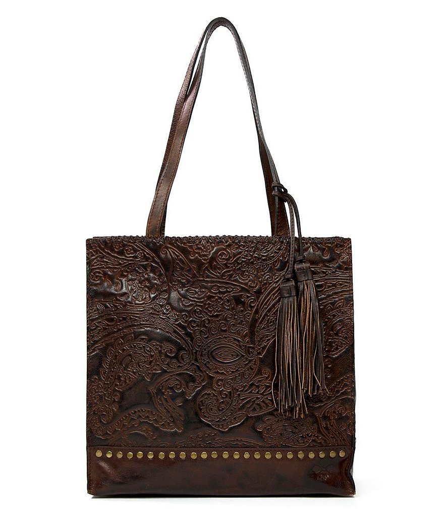 Patricia Nash Burnished Tooled Lace Collection Toscano Tote