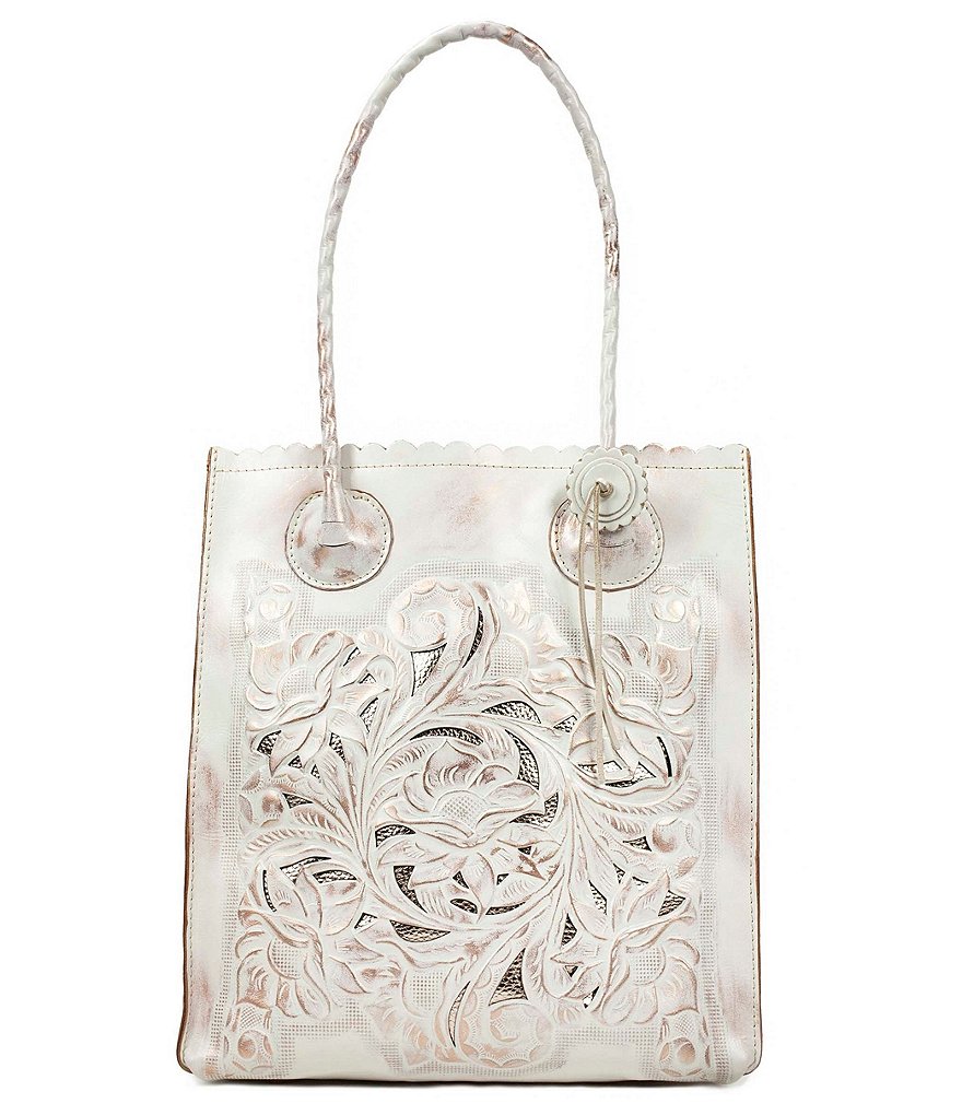 Patricia Nash Metallic Rose Collection Cavo Cutout Tote