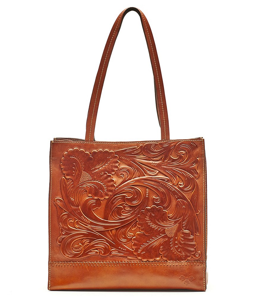 Patricia Nash Floral-Embossed Toscano Tote
