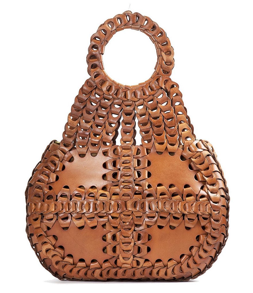 Patricia Nash Leather Chain Link Collection Pisticci Shoulder Bag