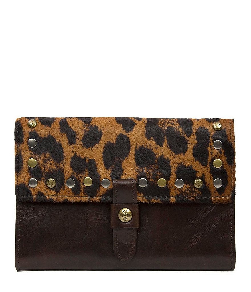 Patricia Nash Leopard Haircalf Colli Flap Wallet
