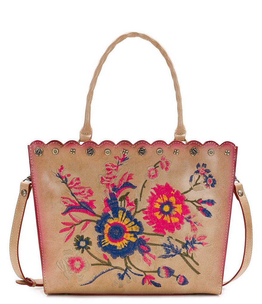 Patricia Nash Prairie Rose Embroidery Collection Zancona Tote