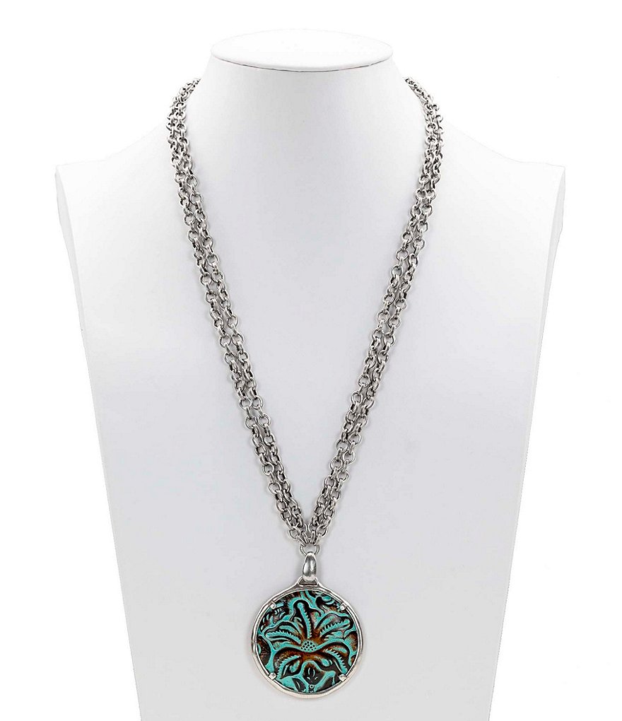Patricia Nash The Leather Pendant Necklace