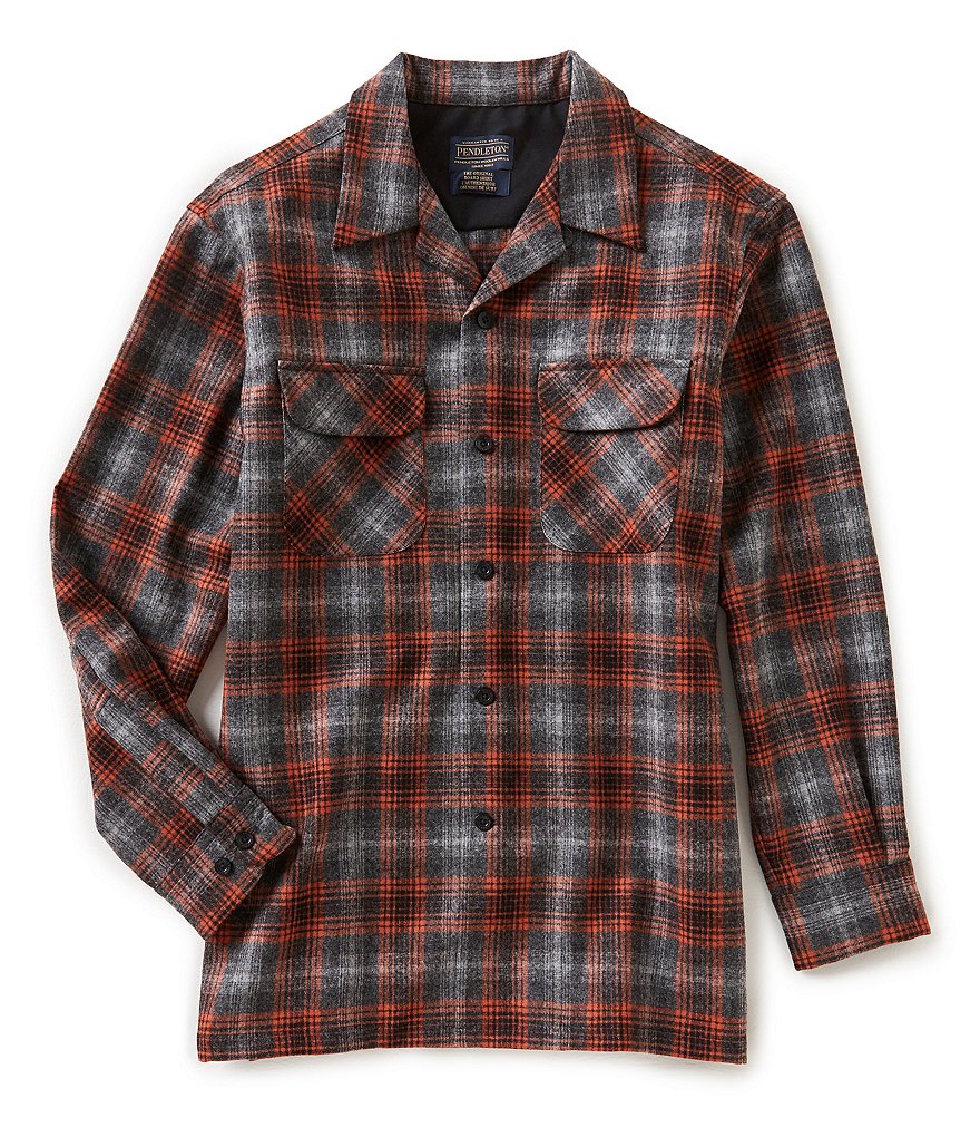 Pendleton Original Board Plaid Long-Sleeve Woven Shirt