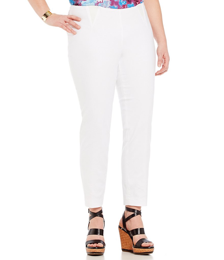 Peter Nygard Plus Leslie Pull-On Ankle Pants