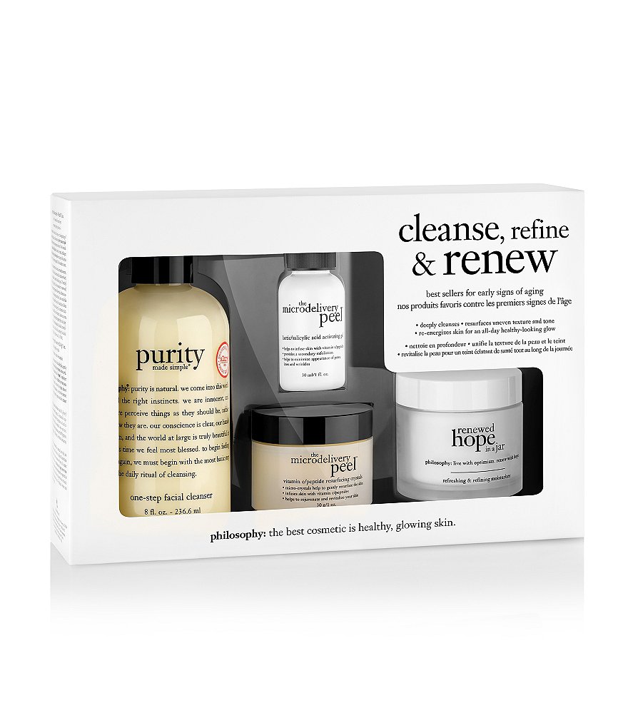 philosophy cleanse, refine and renew kit