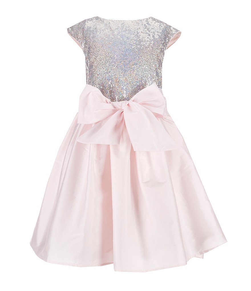 Pippa & Julie Big Girls 7-14 Metallic Tie-Waist Dress