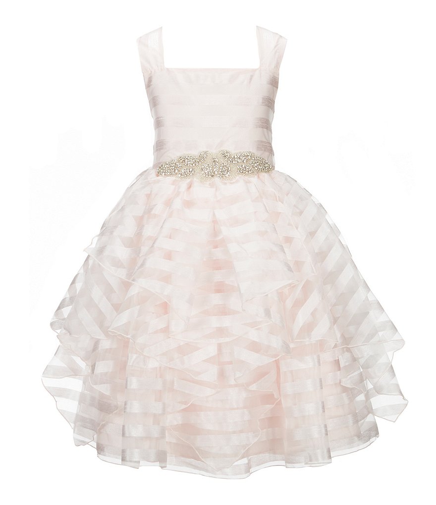 Pippa & Julie Little Girls 4-6X Beaded-Waist Ribbon Dress