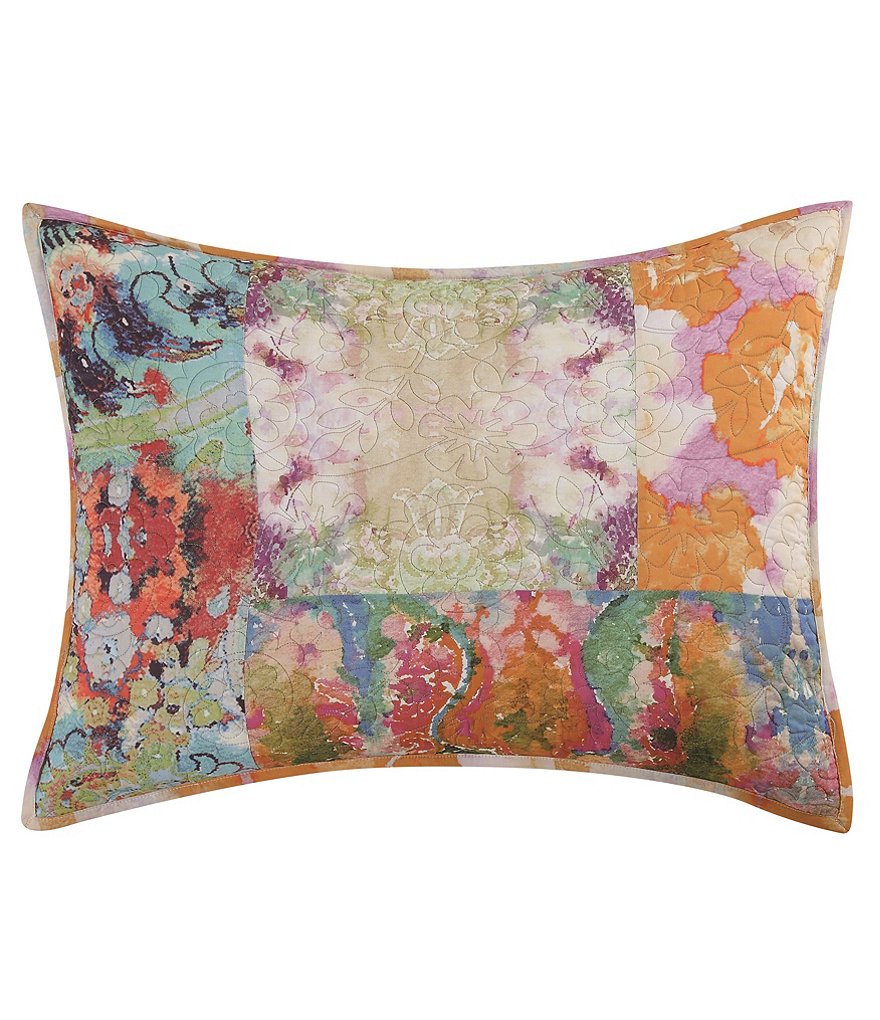 Poetic Wanderlust™ by Tracy Porter Mathilde Floral-Quilted Cotton Voile Sham