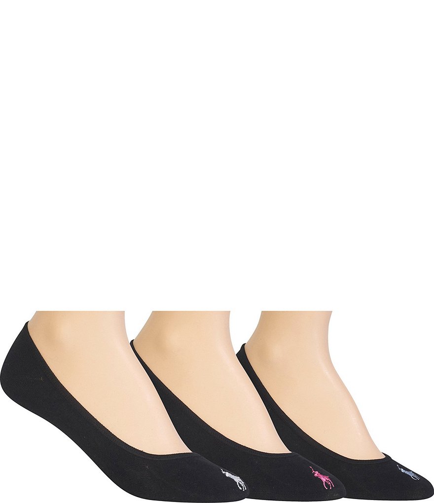 Polo Ralph Lauren 3 Pack Ultra Low Liner Socks