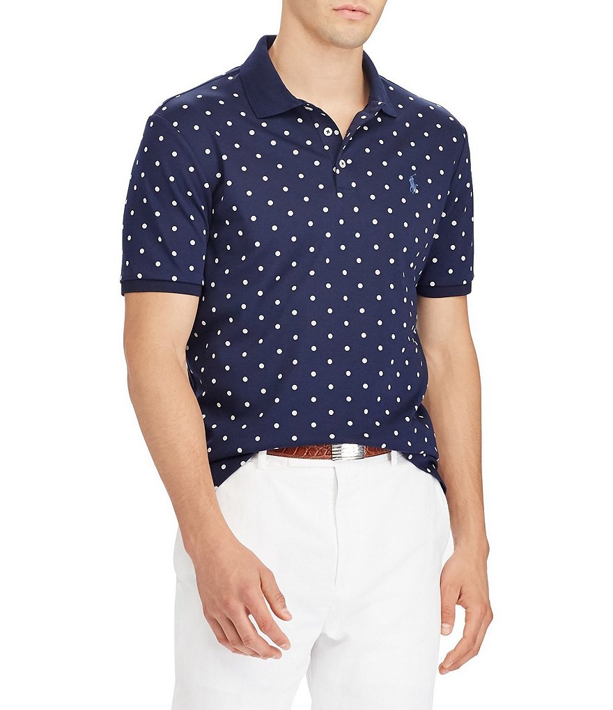 Polo Ralph Lauren Big & Tall Classic-Fit Soft-Touch Polka-Dot Short-Sleeve Polo Shirt