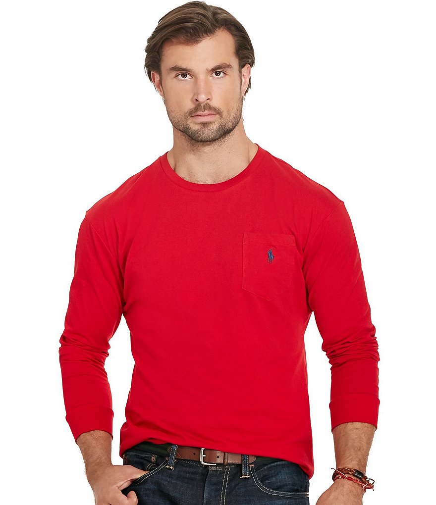 Polo Ralph Lauren Big & Tall Cotton Jersey Long-Sleeve Tee