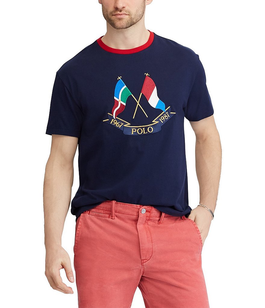 Polo Ralph Lauren Cross Flags Short-Sleeve Tee