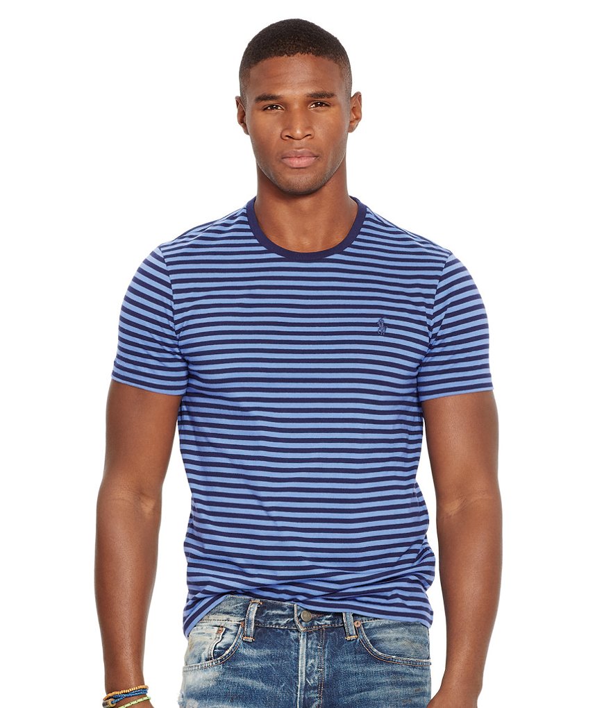 Polo Ralph Lauren Horizontal Striped Jersey Crewneck Tee