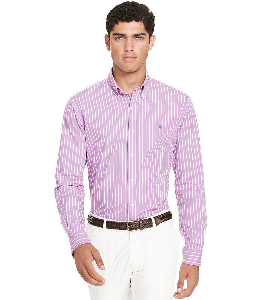 Polo Ralph Lauren Striped Poplin Long-Sleeve Woven Shirt