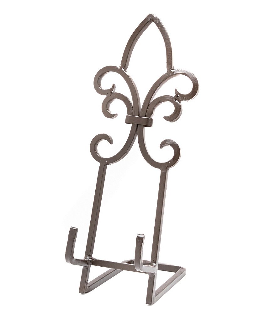Pomeroy Collection Dartmouth Metal Fleur-de-Lis Easel Cookbook Holder