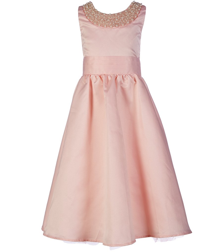 Poppies and Roses Big Girls 7-16 Jewel-Detailed-Neck Dress