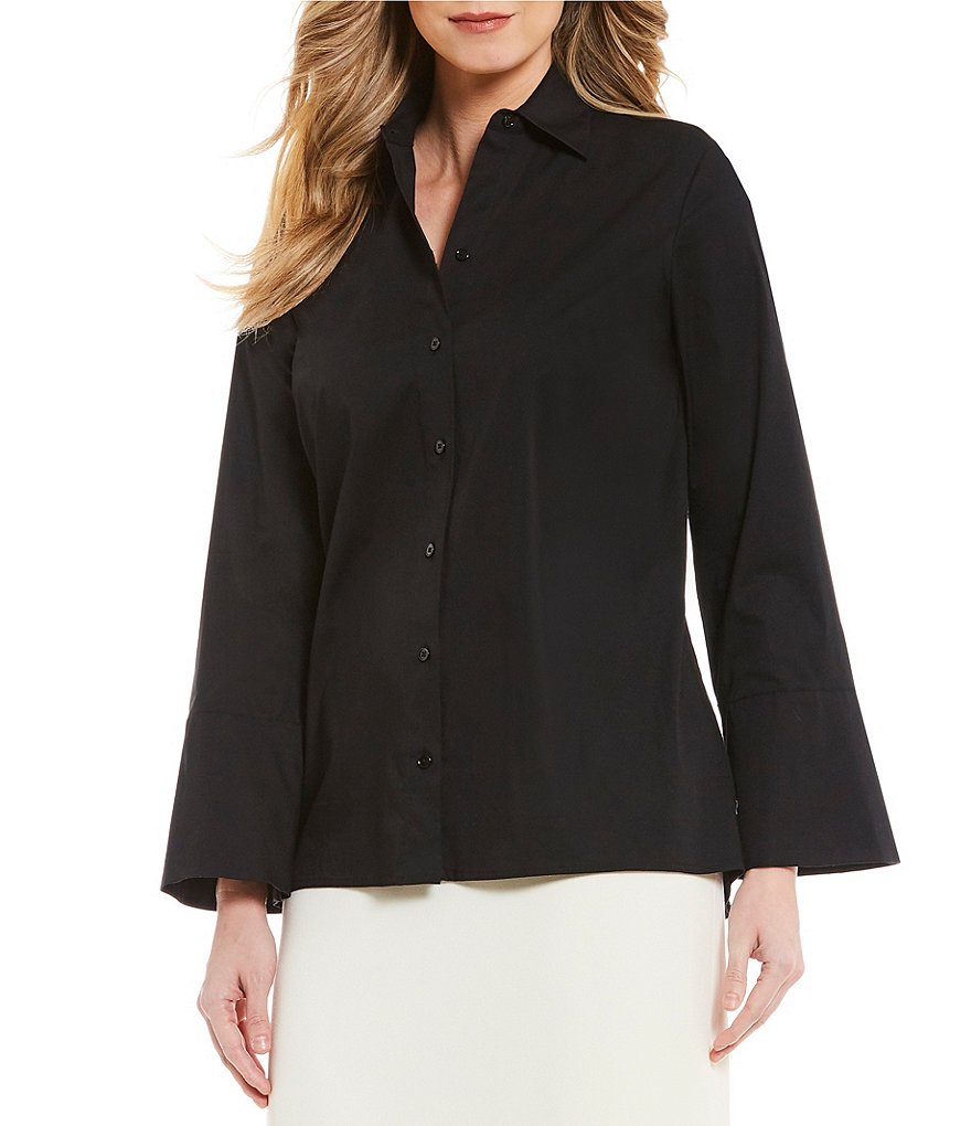 Preston & York Eloise button-Up Poplin Blouse