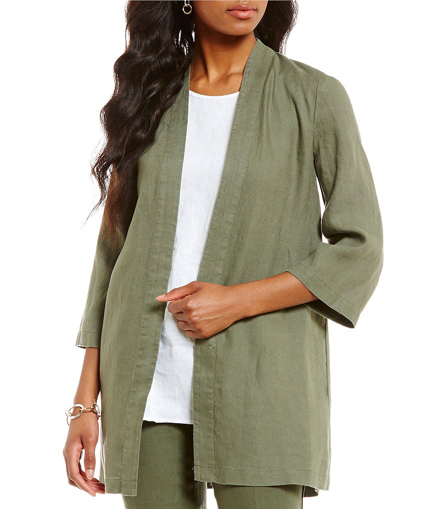 Preston & York Rayna Open Front Linen Jacket