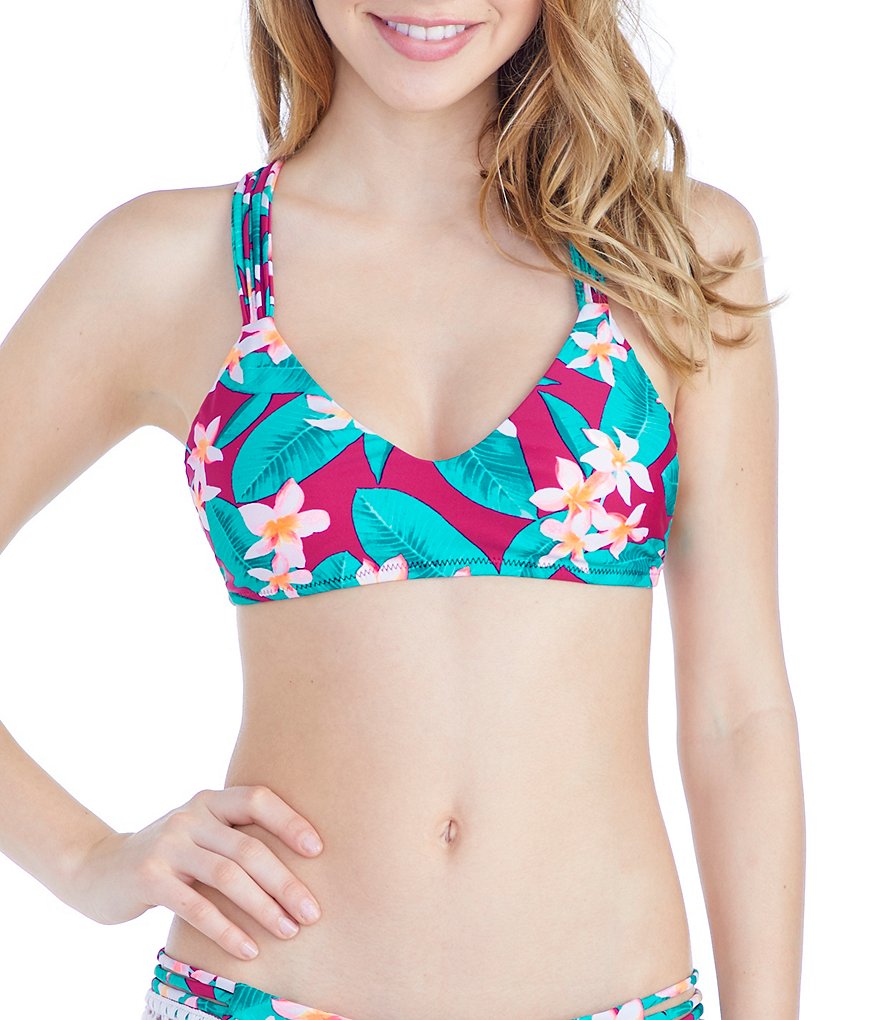 Raisins Aloha Nights Jamaica Macrame Bralette Top