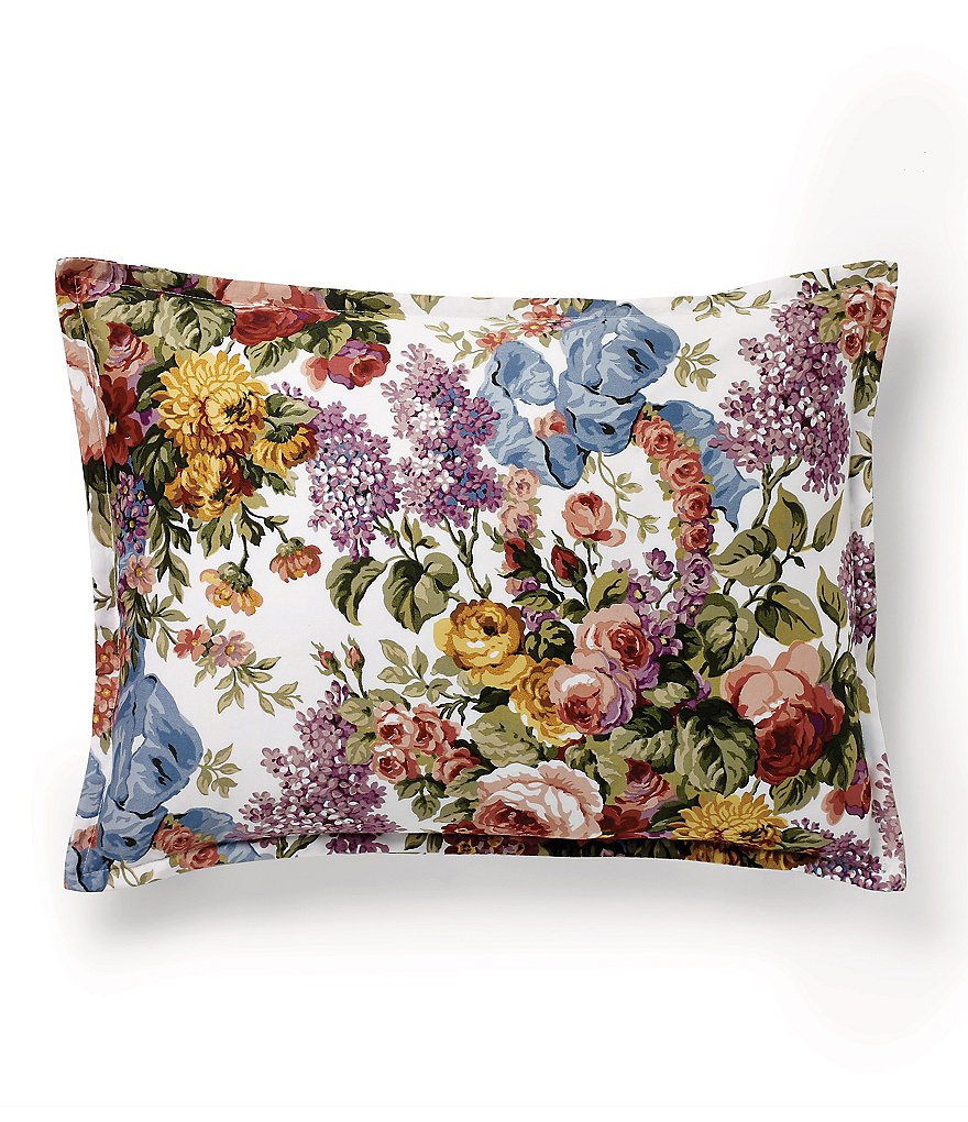 Ralph Lauren Allison Floral Sateen Boudoir Pillow