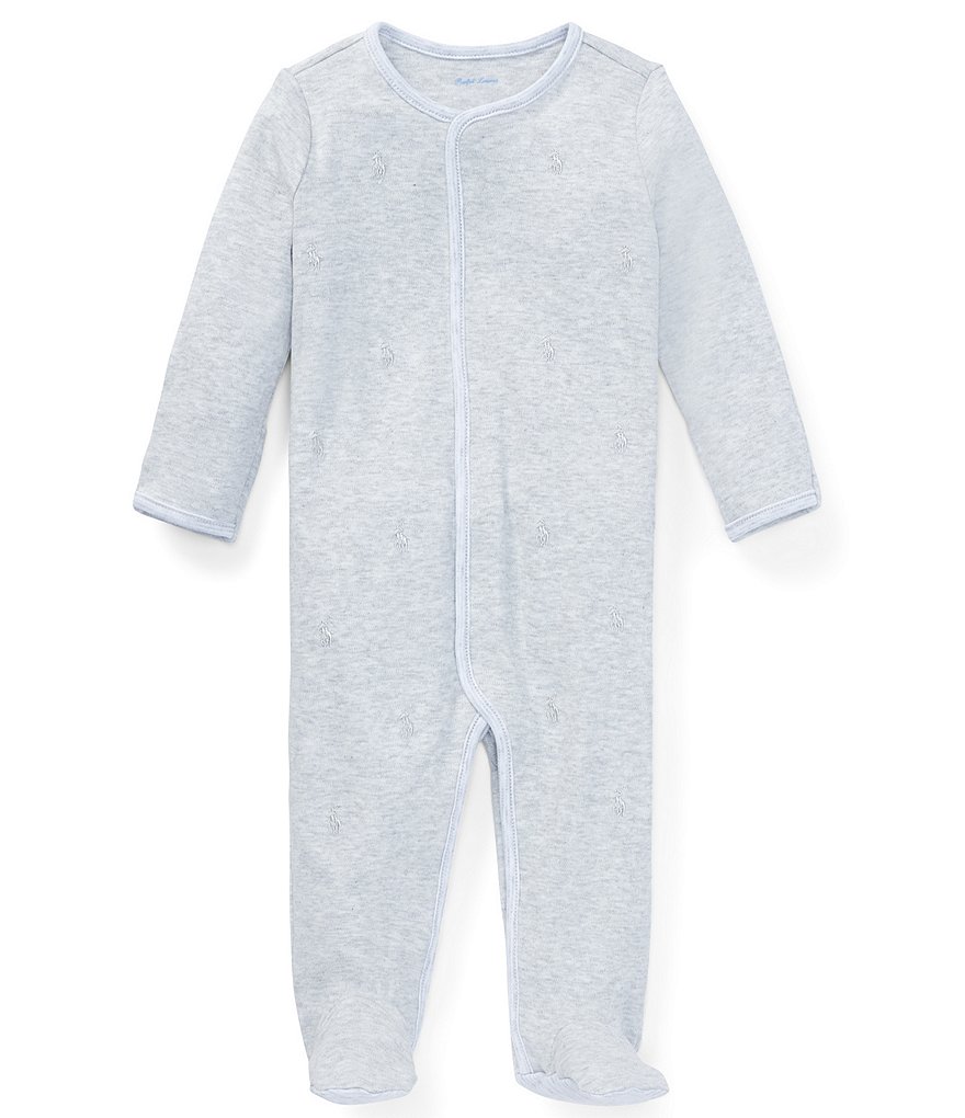Ralph Lauren Childrenswear Baby Boys Newborn-9 Months Pony Footed Coverall