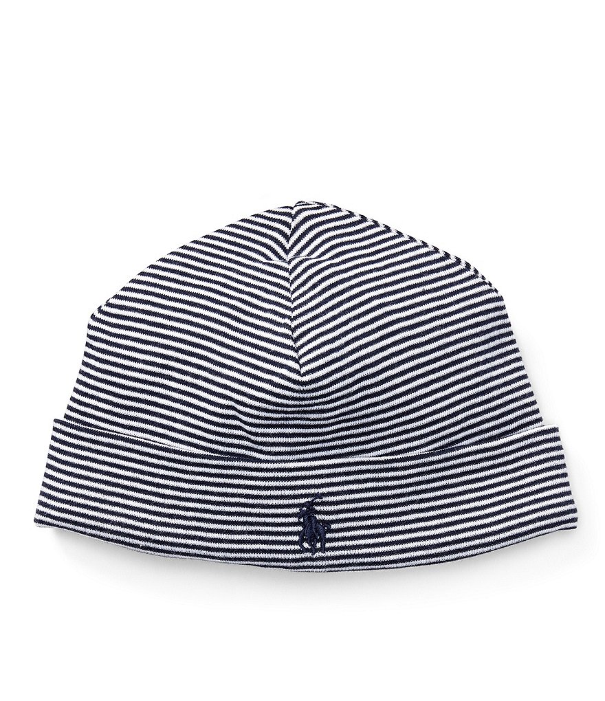 Ralph Lauren Childrenswear Baby Boys Striped Beanie Hat